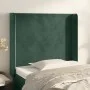 Headboard with dark green velvet ears 93x16x118/128 cm by , Headboards and footboards - Ref: Foro24-3119339, Price: 95,36 €, ...