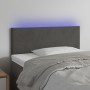 Cabecero con LED de terciopelo gris oscuro 100x5x78/88 cm de , Cabeceros y pies de cama - Ref: Foro24-3121375, Precio: 45,00 ...