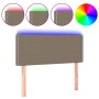 Cabecero con LED de tela gris taupe 80x5x78/88 cm de , Cabeceros y pies de cama - Ref: Foro24-3121450, Precio: 35,43 €, Descu...