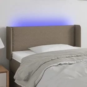Kopfteil mit LED aus taupegrauem Stoff 83x16x78/88 cm von , Kopf- und Fußteile - Ref: Foro24-3123074, Preis: 46,52 €, Rabatt: %