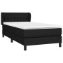 Cama box spring con colchón tela negro 100x200 cm de , Camas y somieres - Ref: Foro24-3126463, Precio: 324,38 €, Descuento: %