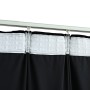 Cortinas opacas con ganchos 2 pzas terciopelo negro 140x175 cm de vidaXL, Cortinas y visillos - Ref: Foro24-134492, Precio: 3...