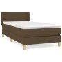 Box spring bed with dark brown fabric mattress 80x200 cm by , Beds and slatted bases - Ref: Foro24-3130068, Price: 287,88 €, ...
