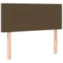 Box spring bed with dark brown fabric mattress 80x200 cm by , Beds and slatted bases - Ref: Foro24-3130068, Price: 287,88 €, ...