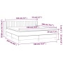 Cama box spring con colchón tela color crema 180x200 cm de , Camas y somieres - Ref: Foro24-3130454, Precio: 589,17 €, Descue...