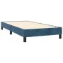 Box spring bed with mattress and LED dark blue velvet 100x200 cm by , Beds and slatted bases - Ref: Foro24-3134451, Price: 31...