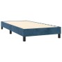 Cama box spring colchón y LED terciopelo azul oscuro 100x200 cm de , Camas y somieres - Ref: Foro24-3134451, Precio: 316,51 €...