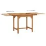 Mesa de jardín extensible madera maciza teca (110-160)x80x75cm de vidaXL, Mesas de jardín - Ref: Foro24-47420, Precio: 213,26...