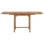 Mesa de jardín extensible madera maciza teca (110-160)x80x75cm de vidaXL, Mesas de jardín - Ref: Foro24-47420, Precio: 213,26...