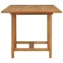 Mesa de jardín extensible madera maciza teca (110-160)x80x75cm de vidaXL, Mesas de jardín - Ref: Foro24-47420, Precio: 213,26...