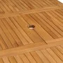 Extendable garden table solid teak wood (110-160)x80x75cm by vidaXL, Garden tables - Ref: Foro24-47420, Price: 213,26 €, Disc...