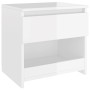 Mesitas de noche 2 uds contrachapada blanco brillo 40x30x30 cm de vidaXL, Mesitas de noche - Ref: Foro24-803456, Precio: 54,1...