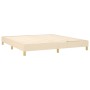 Cama box spring con colchón tela color crema 180x200 cm de , Camas y somieres - Ref: Foro24-3140958, Precio: 580,79 €, Descue...