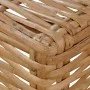 Sofá sin reposabrazos con cojines ratán natural de vidaXL, Sofás modulares de exterior - Ref: Foro24-286280, Precio: 194,27 €...