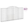 Cestas gaviones 17 uds forma de arco hierro 300x30x140/160 cm de , Maceteros y jardineras - Ref: Foro24-3146570, Precio: 2,00...