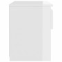 Mesitas de noche 2 uds contrachapada blanco brillo 40x30x30 cm de vidaXL, Mesitas de noche - Ref: Foro24-803456, Precio: 54,1...