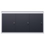 Armario de herramientas de pared industrial metal gris y negro de vidaXL, Armarios para herramientas - Ref: Foro24-145353, Pr...