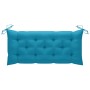 Banco de jardín 2 plazas madera eucalipto gris y cojín 120 cm de , Bancos de jardín - Ref: Foro24-3061042, Precio: 189,17 €, ...
