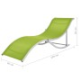 Tumbonas plegables 2 unidades textilene verde de vidaXL, Tumbonas - Ref: Foro24-47787, Precio: 248,34 €, Descuento: %