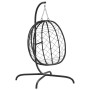 Silla colgante huevo acero ratán sintético cojín blanco crema de , Balancines de jardín - Ref: Foro24-360046, Precio: 204,64 ...