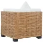 Sofá de esquina con cojines ratán natural de vidaXL, Sofás modulares de exterior - Ref: Foro24-286279, Precio: 213,48 €, Desc...