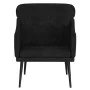 Sillón de terciopelo negro 63x76x80 cm de , Sillones - Ref: Foro24-351440, Precio: 98,20 €, Descuento: %