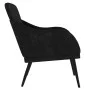 Sillón de terciopelo negro 63x76x80 cm de , Sillones - Ref: Foro24-351440, Precio: 98,20 €, Descuento: %