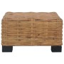 Mesita de ratán natural 47x47x28 cm de vidaXL, Sofás modulares de exterior - Ref: Foro24-286282, Precio: 90,53 €, Descuento: %