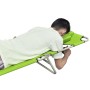 Tumbona plegable de acero y cojín de cabeza acero verde manzana de , Tumbonas - Ref: Foro24-41484, Precio: 59,91 €, Descuento: %