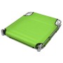 Tumbona plegable de acero y cojín de cabeza acero verde manzana de , Tumbonas - Ref: Foro24-41484, Precio: 59,91 €, Descuento: %