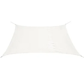 Toldo de vela rectangular HDPE 4x6 m blanco de , Sombrillas - Ref: Foro24-43017, Precio: 51,84 €, Descuento: %