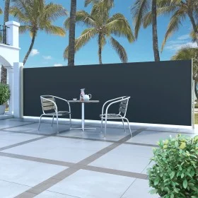 Toldo lateral retráctil 160x500 cm negro de , Sombrillas - Ref: Foro24-45460, Precio: 84,68 €, Descuento: %