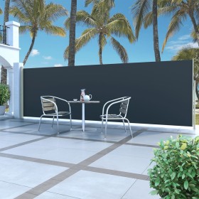 Toldo lateral retráctil 160x500 cm negro de , Sombrillas - Ref: Foro24-45460, Precio: 86,81 €, Descuento: %
