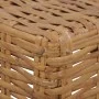 Mesita de ratán natural 47x47x28 cm de vidaXL, Sofás modulares de exterior - Ref: Foro24-286282, Precio: 89,20 €, Descuento: %