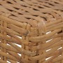 Mesita de ratán natural 47x47x28 cm de vidaXL, Sofás modulares de exterior - Ref: Foro24-286282, Precio: 90,53 €, Descuento: %