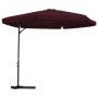 Sombrilla de jardín con palo de acero 300 cm burdeos de , Sombrillas - Ref: Foro24-47316, Precio: 109,17 €, Descuento: %