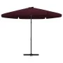 Sombrilla de jardín con palo de acero 300 cm burdeos de , Sombrillas - Ref: Foro24-47316, Precio: 106,26 €, Descuento: %