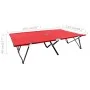 Rote doppelt klappbare Sonnenliege aus Stahl von , Liegen - Ref: Foro24-47761, Preis: 114,20 €, Rabatt: %