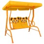 Banco balancín para niños tela amarillo 115x75x110 cm de , Balancines de jardín - Ref: Foro24-48098, Precio: 111,10 €, Descue...
