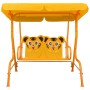 Banco balancín para niños tela amarillo 115x75x110 cm de , Balancines de jardín - Ref: Foro24-48098, Precio: 111,10 €, Descue...