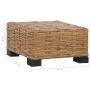 Mesita de ratán natural 47x47x28 cm de vidaXL, Sofás modulares de exterior - Ref: Foro24-286282, Precio: 89,20 €, Descuento: %