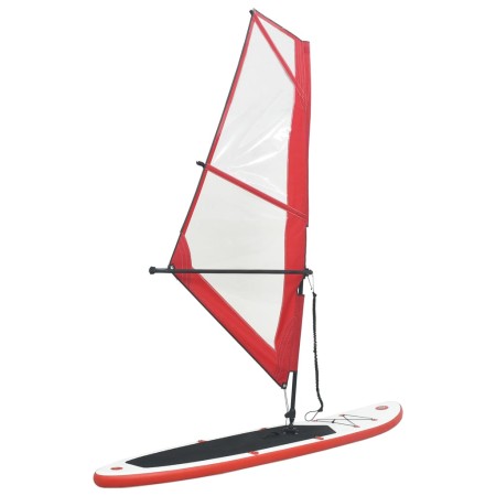Tabla de paddle surf inflable con vela roja y blanca de , Paddleboards - Ref: Foro24-92209, Precio: 529,92 €, Descuento: %