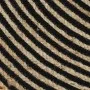 Alfombra de yute tejida a mano diseño espiral negro 90 cm de , Alfombras - Ref: Foro24-133719, Precio: 37,12 €, Descuento: %