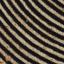 Alfombra de yute tejida a mano diseño espiral negro 90 cm de , Alfombras - Ref: Foro24-133719, Precio: 38,04 €, Descuento: %