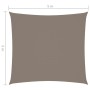 Toldo de vela cuadrado tela Oxford gris taupe 5x5 m de , Sombrillas - Ref: Foro24-135416, Precio: 77,95 €, Descuento: %
