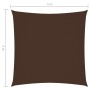 Toldo de vela cuadrado tela Oxford marrón 4x4 m de , Sombrillas - Ref: Foro24-135799, Precio: 43,54 €, Descuento: %
