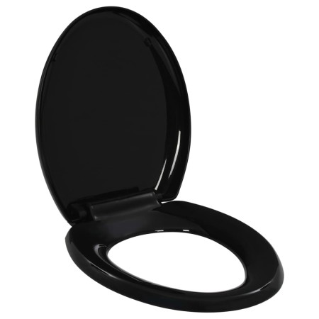 Tapa de váter cierre suave y desenganche rápido negra de , Asientos de inodoros y bidés - Ref: Foro24-145016, Precio: 24,82 €...