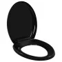 Toilettensitzdeckel mit Soft-Close-Funktion und Schnellverschluss, schwarz. von , Toiletten- und Bidetsitze - Ref: Foro24-145...