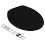 Tapa de váter cierre suave y desenganche rápido negra de , Asientos de inodoros y bidés - Ref: Foro24-145016, Precio: 25,31 €...