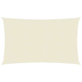 Toldo de vela crema HDPE 160 g/m² 3,5x5 m de , Sombrillas - Ref: Foro24-311187, Precio: 42,91 €, Descuento: %
